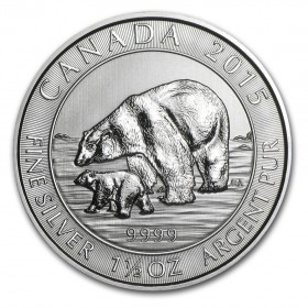 Buy Silver Royal Canadian Mint Polar Bear and Cub 1.5 oz Online 