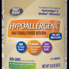 Store Brand Hypoallergenic Infant Formulas With Nutrition