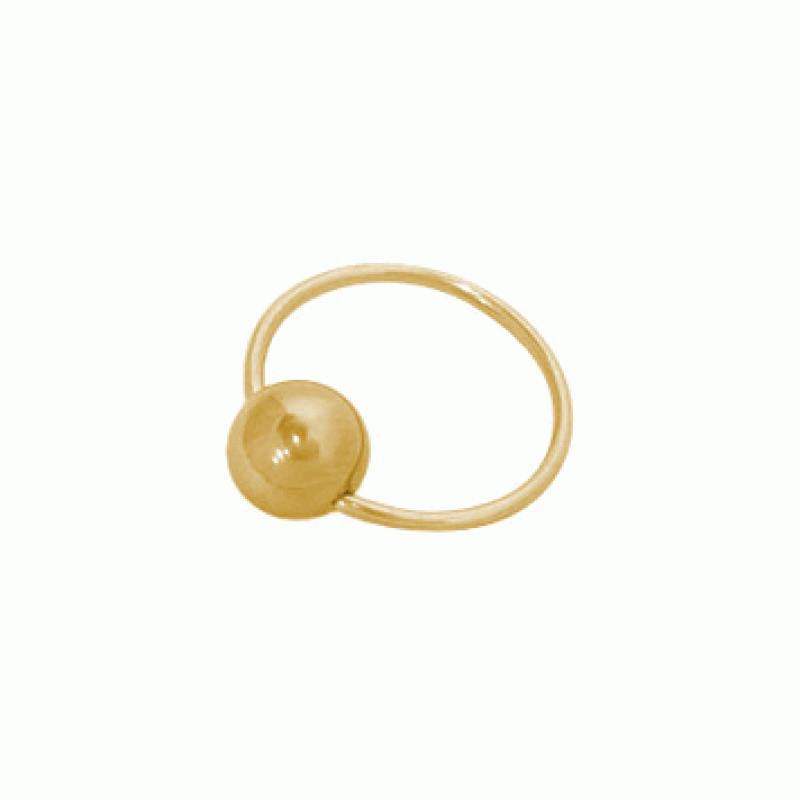 Shop 18 Gauge Gold Plated Captive Bead Ring